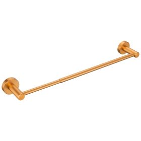 16-27 In Adjustable Expandable Towel Bar For Bathroom Kitchen Thicken Space Aluminum Wall Mount Brushed Gold