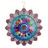 1pc 3D Hanging Wind Spinner Outdoor Decor For 3D Garden Wind Chimes Metal Yard Spinners 3D Stainless Steel Spinner Gifts Mandala 3D Spinner With 360��