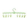2 Pcs Foldable Portable 8 Clip Drying Hanger Travel Clothes Hanger Drying Rack