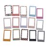 30 Pcs Striped Dots Paper Picture Frame Stickers Phote Album Border Sticker Journal Planner Scrapbooking Supplies
