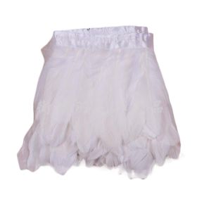 White Goose Feathers Trim Fringe DIY Dress Sewing Craft Feather Clothing Costumes Party Decoration,2 Yards