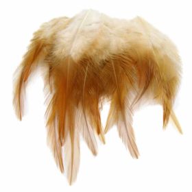 300 Pcs DIY Craft Brown Artificial Chicken Feathers for Wind Chime Decorative Dream Catcher