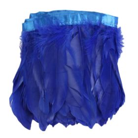 Royal Blue Goose Feathers Trim Fringe DIY Dress Sewing Craft Feather Clothing Costumes Party Decoration,2 Yards