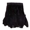 Black Goose Feathers Trim Fringe DIY Dress Sewing Craft Feather Clothing Costumes Party Decoration,2 Yards