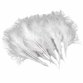 150 Pcs DIY White Fluffy Feathers Artificial Feather for Crafts Decoration Accessories, 3-6 inch