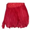 Red Goose Feathers Trim Fringe DIY Dress Sewing Craft Feather Clothing Costumes Party Decoration,2 Yards