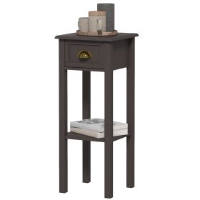 2-Tier Side Table with Drawer Shelf, End Table for Living Room Hallway, Coffee