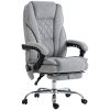 Vinsetto Heated Massage Office Chair, Reclining Computer Chair with Adjustable Height and Footrest