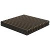 Acoustic Panels 4-Pack, 24"x24" Brown Wood Panels, Sound Absorbing, Slat Wall for Wall Decor