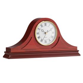 Grandfather Clock Silent Vintage Mantel Clock 6.4 in with Quartz Movement