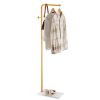 VEVOR Coat Rack Freestanding Coats Rack with Quartz Stone Base & 3 Round Hooks