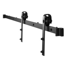 VEVOR 6FT Sliding Barn Door Hardware Kit for Single Sliding Barn Door Black