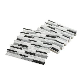 10Pcs Peel and Stick Backsplash 12x12x0.78 in Self-Adhesive Wall Tile Stone-Look