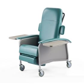 VEVOR Geri Chair Recliner 4-Position Reclining Geri Chair with Trays & 4 Wheels