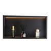 Shower Niche 13'x25'x4"Recessed Shelf With LED Strip Stainless Steel
