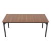 71in Rectangle Dining Table Wood Kitchen Table for 6-8 Person Brown (Only Table)