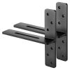 2 Pcs Shelf Brackets 12 inch / 304.8 mm Heavy Duty Floating Shelf Brackets