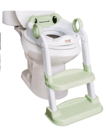 Hopscotch Lane Frog Character Step up Potty - Toddler Toilet Seat with Ladder, Children 12+ Months
