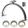Nail Desk Light 40 W Half Moon Desk Lamp with Phone Holder Adjustable Brightness