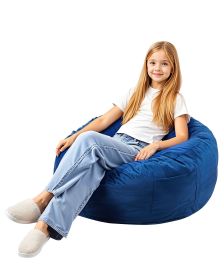 Bean Bag Chair, 3 feet Round Bean Bag Chair with Removable and Washable Cover, 25D Memory Foam Filled with Soft and Smooth Dutch Velvet