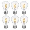 6 Pack Edison Bulbs LED A19 4.5W Dimmable 450 Lumens 2700K E26 Antique
