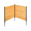 Wooden Privacy Fence 2 Panels Solid Air Conditioner Fence 38" W x 42" L