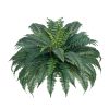 2 Pcs Artificial Boston Ferns Plastic Fern 50 Branches Indoor Outdoor Decor