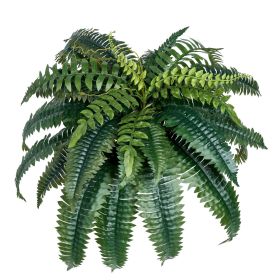 2 Pcs Artificial Boston Ferns Plastic Fern 35 Branches Indoor Outdoor Decor