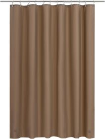 Brown Shower Curtain Liner - Premium PEVA, BPA & PVC Free, No Chemical Smell, Lightweight Standard Size Shower Curtain with 3 Magnets