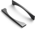 Modern Cabinet Pull Matte Black Drawer Handle Wardrobe Cabinet Hardware,6 Pack 074