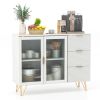33.5-Inch Versatile Multi-Functional Storage Cabinet, Ideal for Kitchen/Dining Room/Living Room Buffet