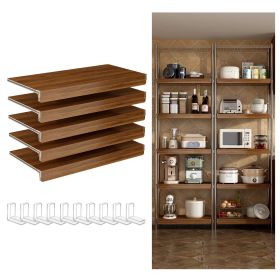 (24 INCH) 5 Pcs Wire Shelf Covers, Foamed PVC Wire Rack Covers for Removable Closet (Not Wood)