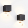 Motion Sensor Wall Light Set of 2, Rechargeable Battery Operated Wall Sconce LED Indoor Up and Down Wall Sconce 2000mAh