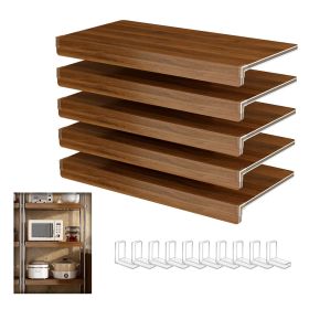 ( 24*16 INCH ) 5 Pcs Wire Shelf Covers, Foamed PVC Wire Rack Covers for Removable Closet (Not Wood)