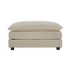 Chenille Fabric Ottomans Footrest to Combine with 2 Seater Sofa, 3 Seater Sofa and 4 Seater Sofa, Light Coffee