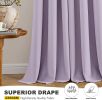 Lilac Blackout Curtains for Bedroom Living Room 63 Inches Long 2 Panels