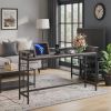 Industrial Console Table 70.9 Inch Sofa Table with Outlets And USB Ports Living Room Decorative TV Stand with Charging Function
