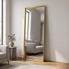 21"x64" Rectangle Full Length Dressing Mirror Floor Standing Mirror Wall Mounted with Deep Frame,Gold