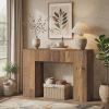 Rustic Sofa Console Table with Drawer 39 Inch Entryway Table Foyer Table Wood Living Room Decorative Storage Table