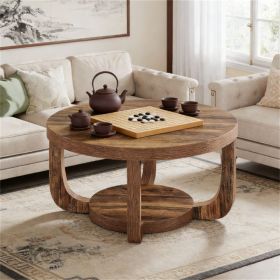 Coffee table, circular center table, sofa table with storage space