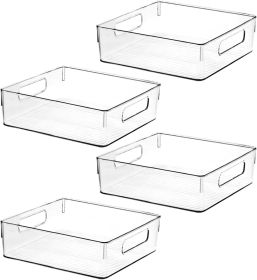 Plastic Storage Bins, Pantry Organizers and Storage, Kitchen Organization and Storage Containers Bins for Organizing, Fridge, Freezer, Bathroom