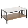 2 Tier Coffee Table with Sintered Stone Tabletop