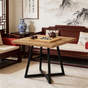 Square dining table, wooden dining table, kitchen dining table, living room dining table, coffee table