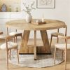 Round dining table, wooden kitchen dining table, living room dining table, coffee table, Farmhouse Design