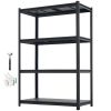 Storage Shelves, 4-Tier Adjustable, 2400 lbs Capacity, Heavy Duty Garage Storage Shelving Unit, Metal Utility Rack Shelf