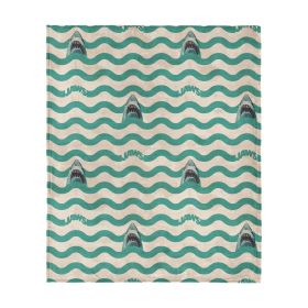 Jaws psychedelic Sea Silk Touch Throw Blanket 40x50 inches
