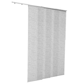 Panel Track Blinds Extendable Track from 45.8 in to 86 in Width Trimmable Gray