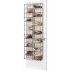 26-Section OTD Polycotton 13 Tiers Shoe Shelves - Espresso - 6" x 22" x 63"