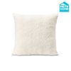 HGTV Curlicue Faux Fur Pillow Snowbound 26 x 26 inches