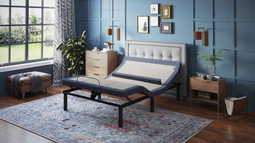 OS65 King Adjustable Bed Base with Head/Foot Tilt and Lumbar Position Adjustment